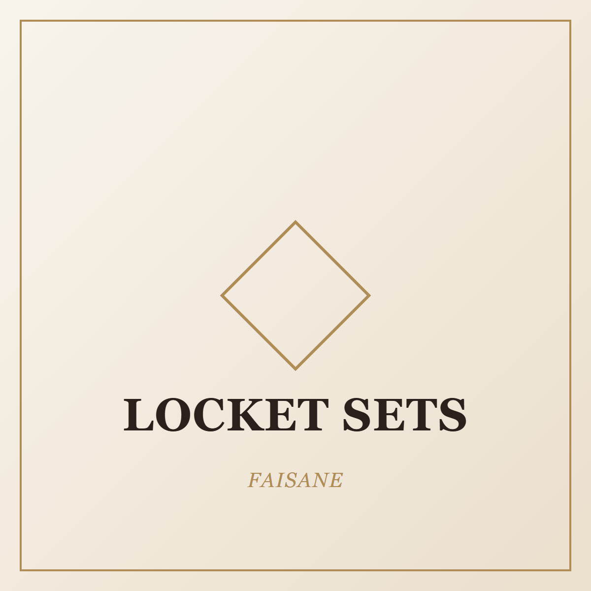 FAISANE Locket Sets