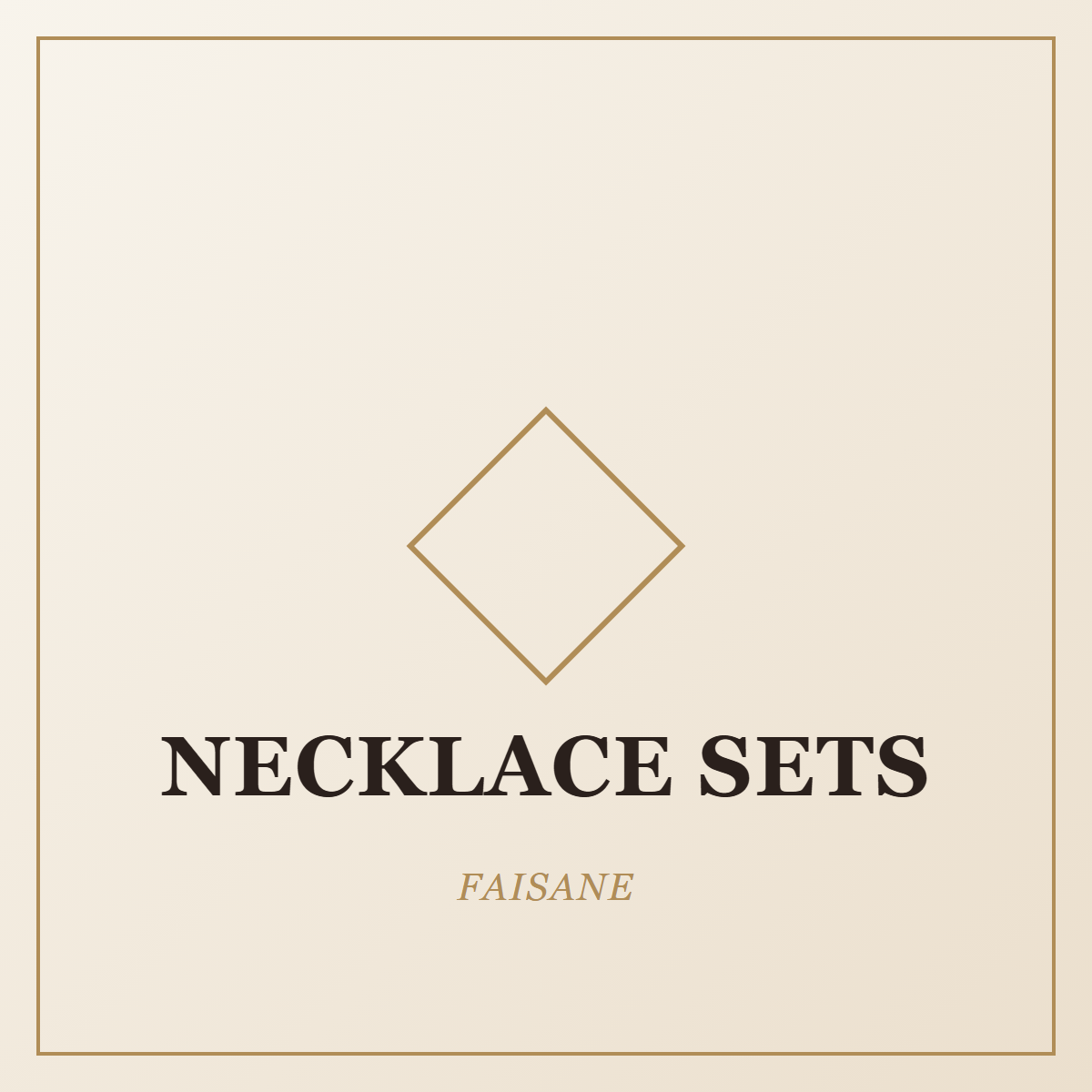 FAISANE Necklace Sets