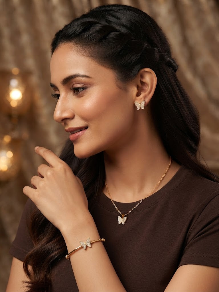 FAISANE Butterfly Stud Earrings