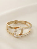 FAISANE Gold Interlocking Loop Bangle
