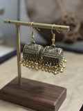 FAISANE Gold Jhoomer Dome Earrings